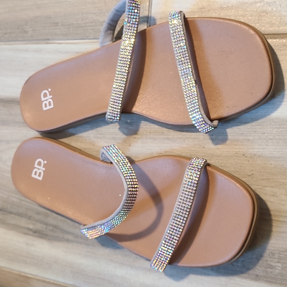 Bp. Sandals from Nordstrom, 7.5, in silver.